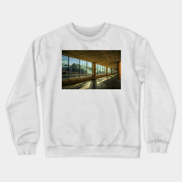 Angel Glass Crewneck Sweatshirt by jswolfphoto